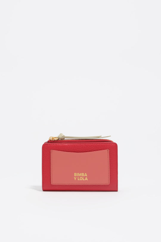 Red leather purse