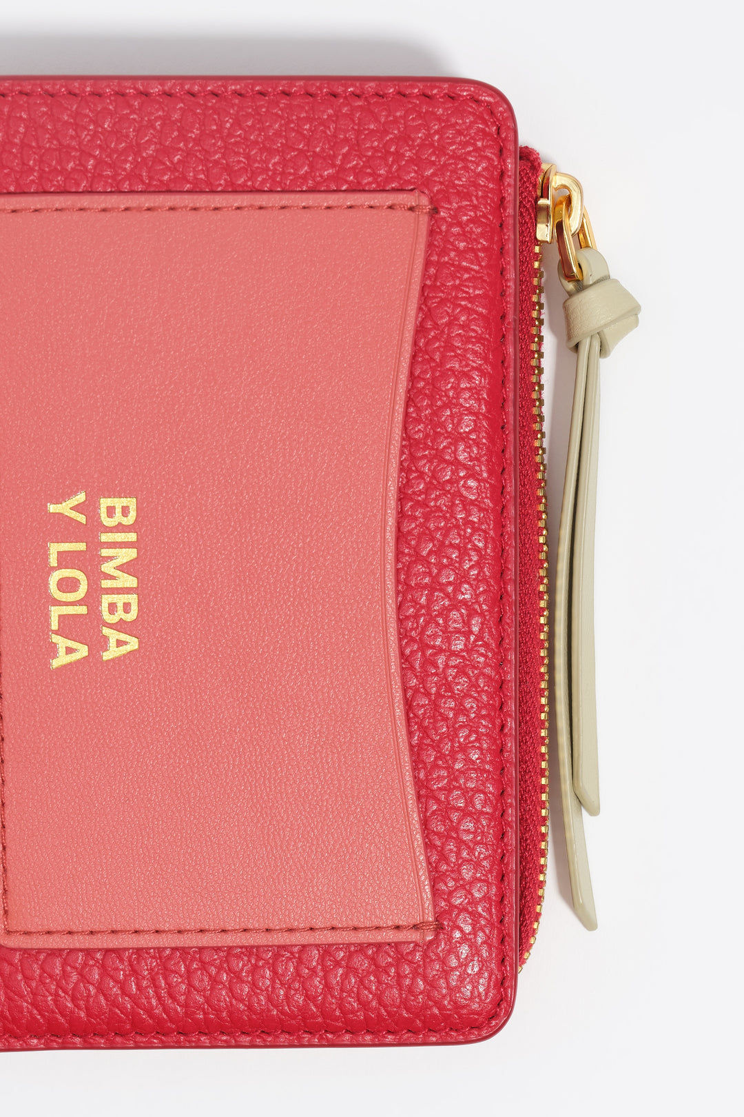 Red leather purse