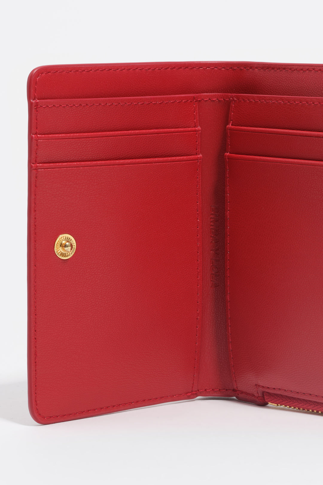Red leather purse