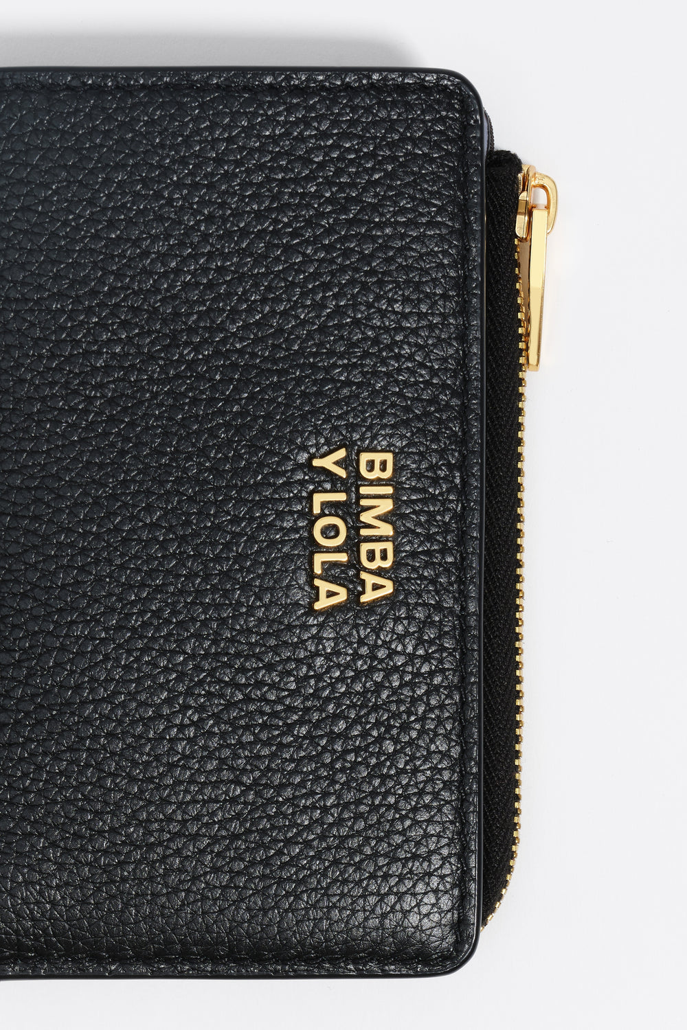 Black leather purse