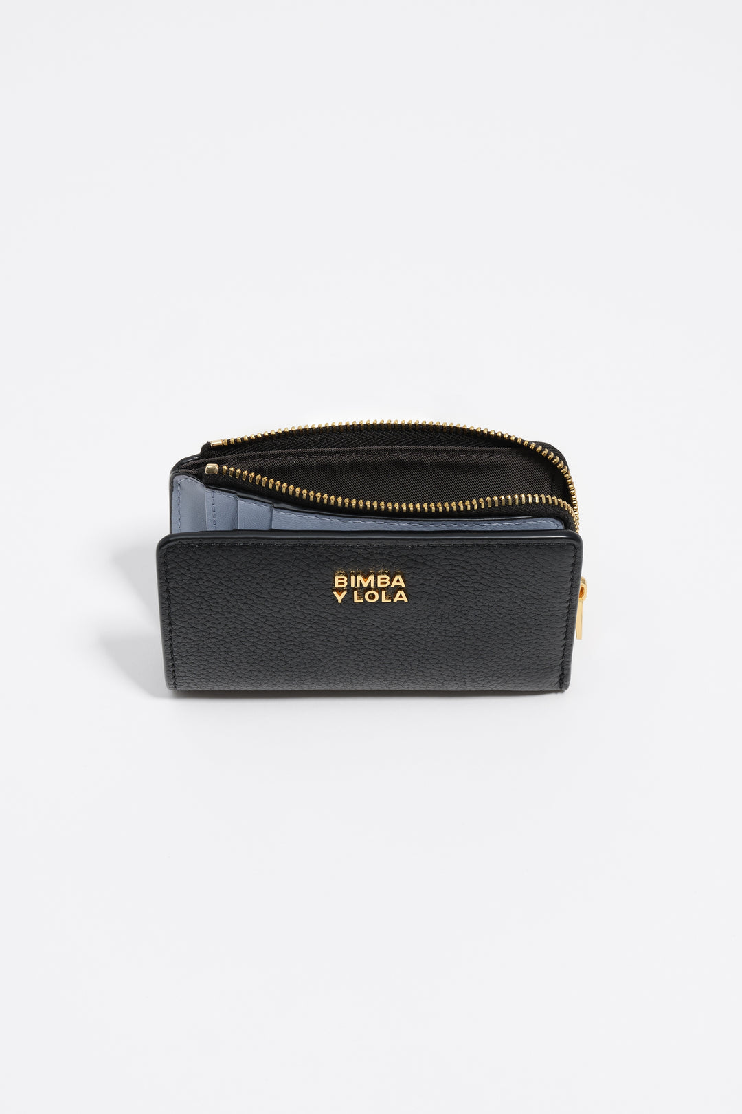 Black leather purse