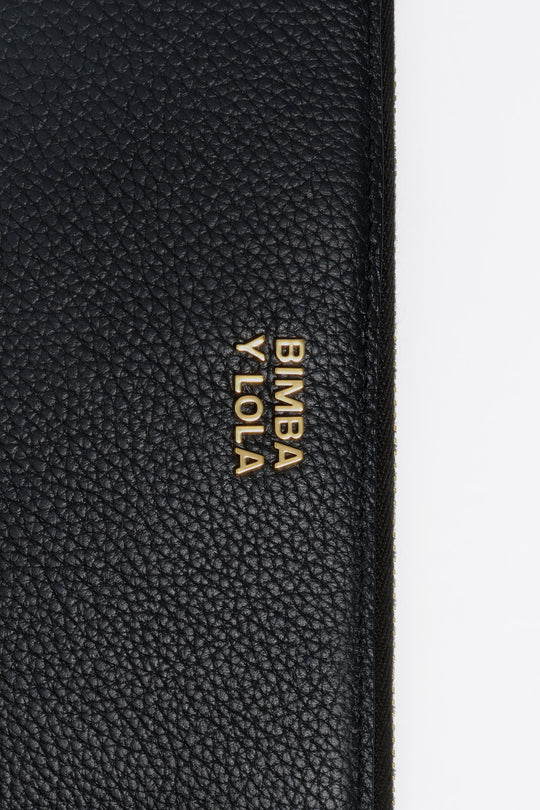 Black leather wallet
