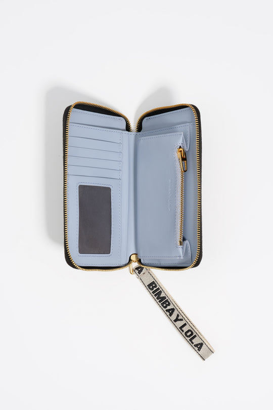 Black leather wallet
