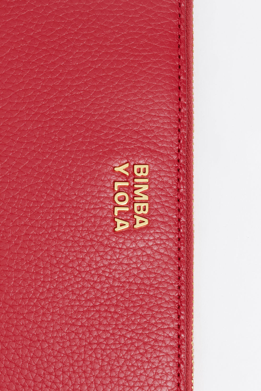 Medium red leather horizontal wallet