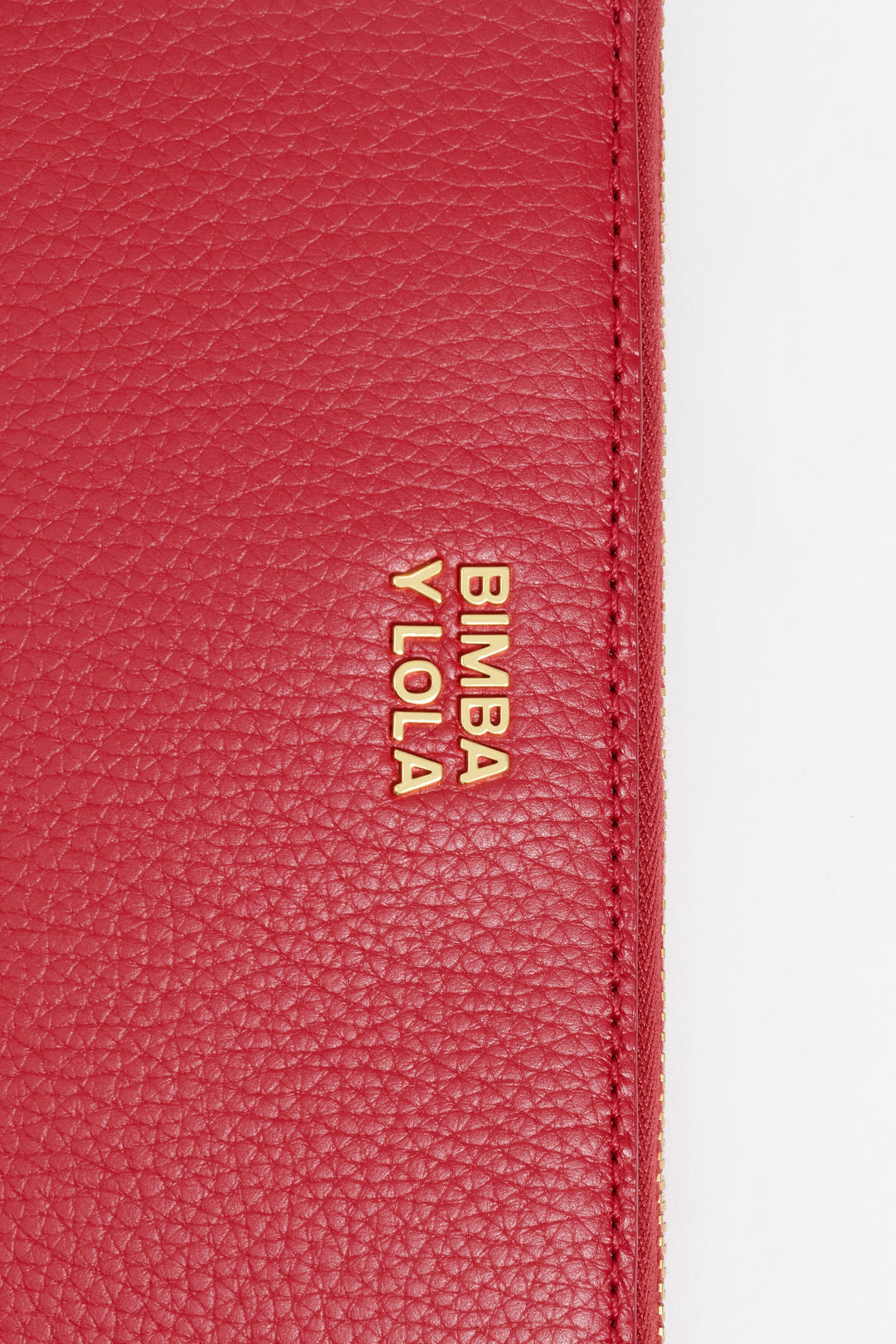Medium red leather horizontal wallet