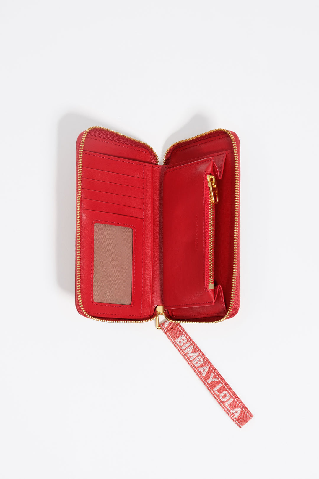 Medium red leather horizontal wallet