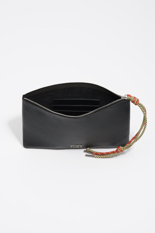Back leather envelope make-up case