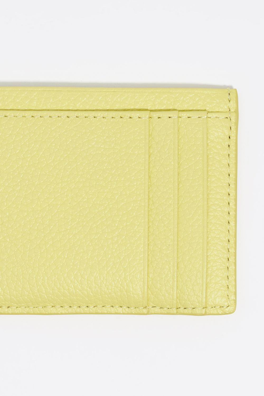 Acid yellow leather card holder
