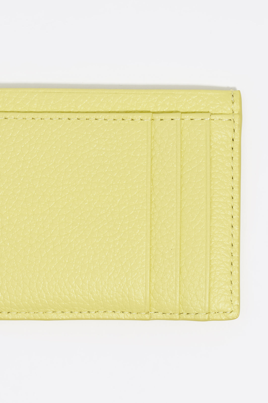 Acid yellow leather card holder