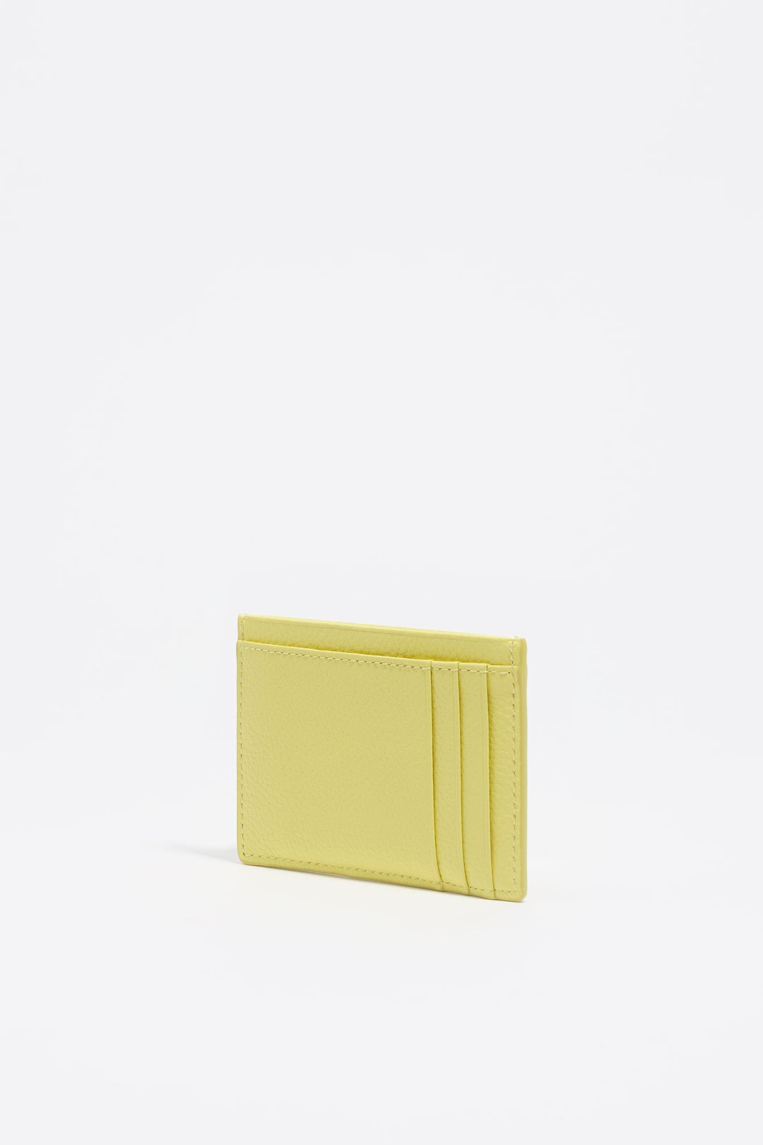 Acid yellow leather card holder
