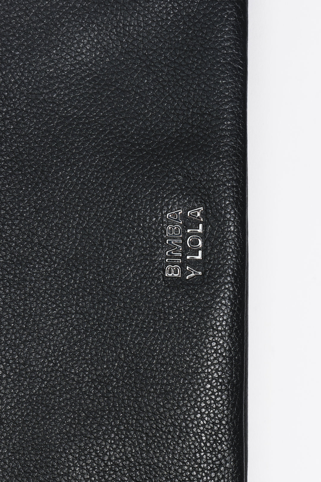 Mini black leather bag