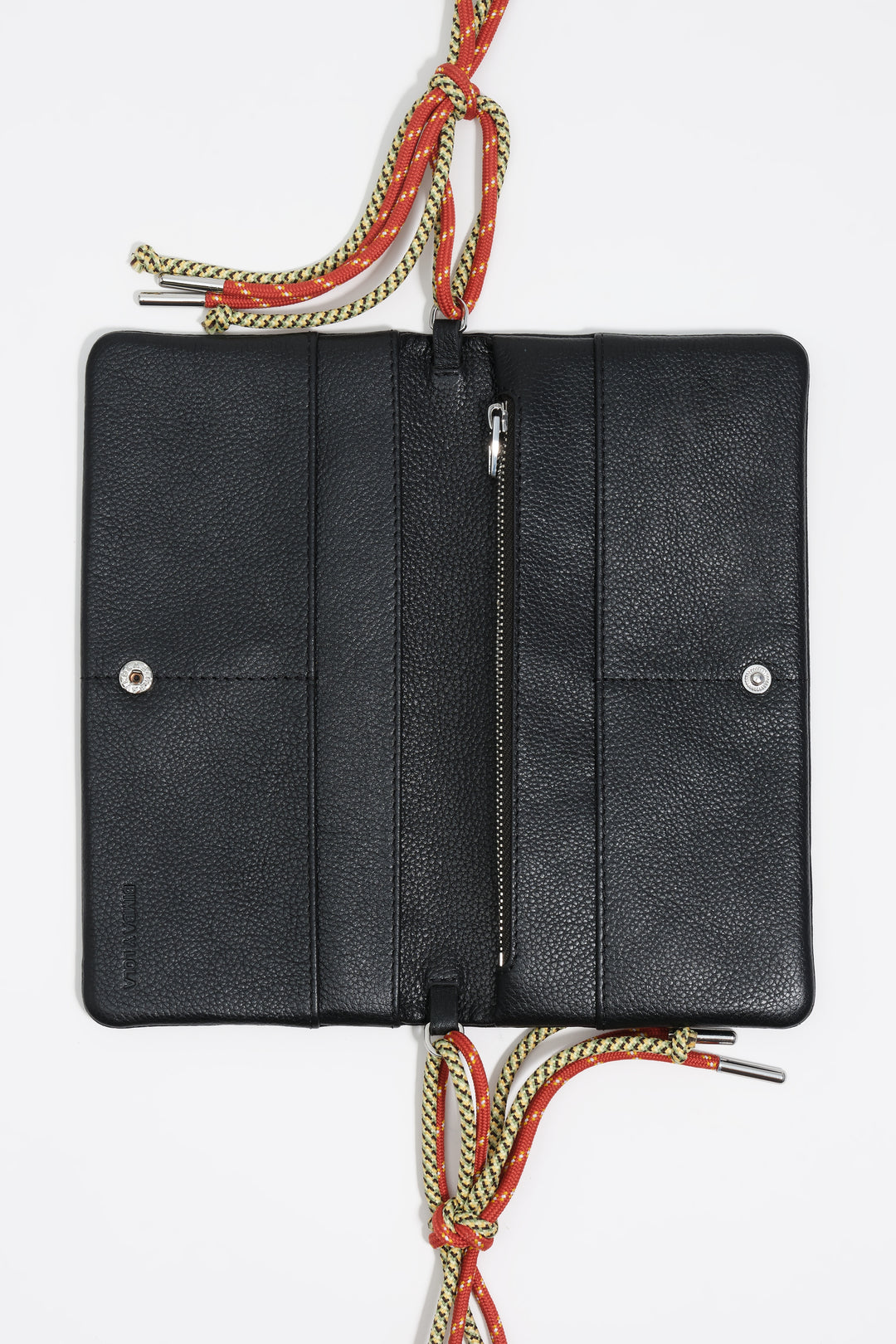 Mini black leather bag