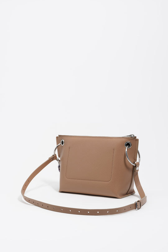 Medium light brown leather Trapecio bag