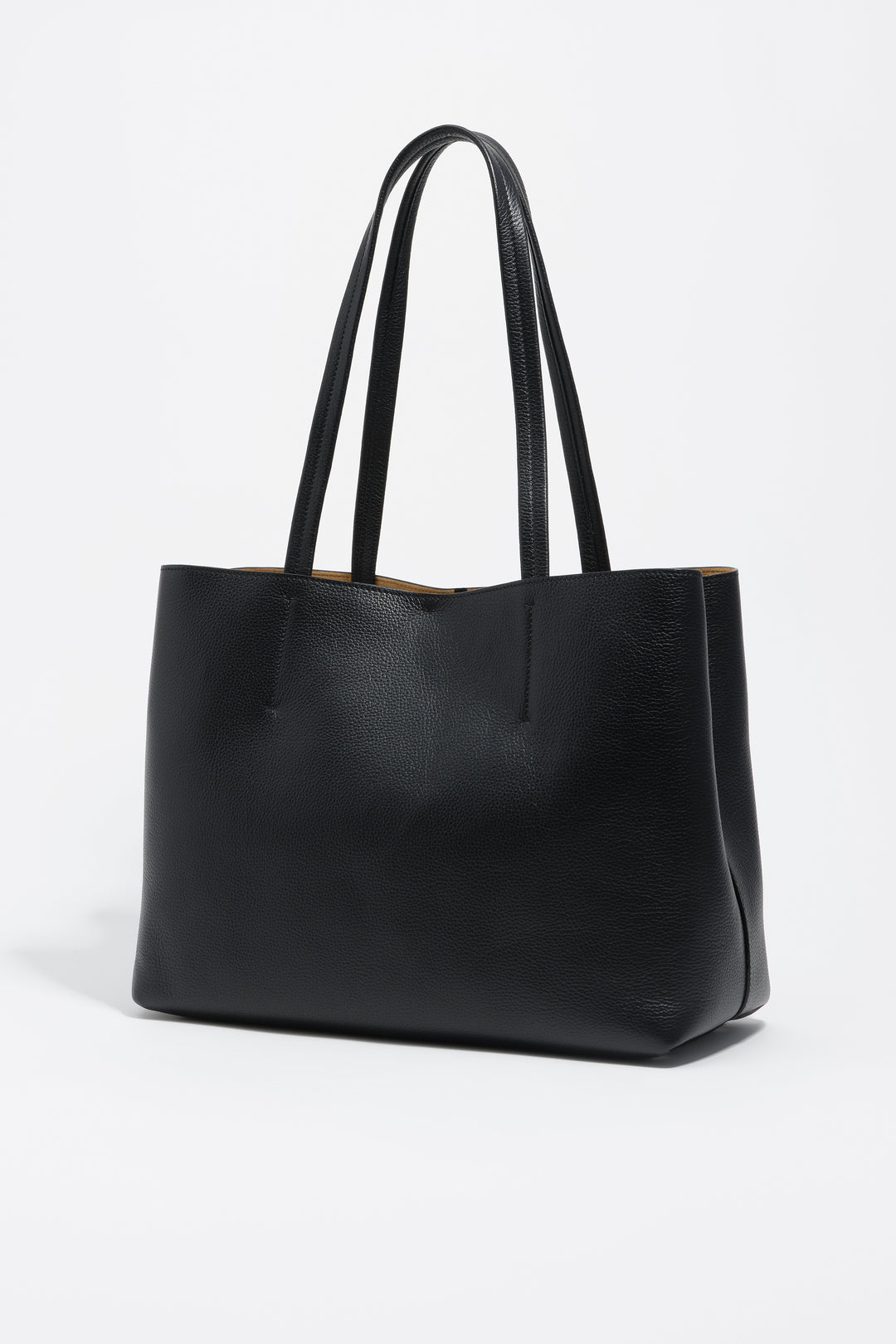 Large leather shopper bag