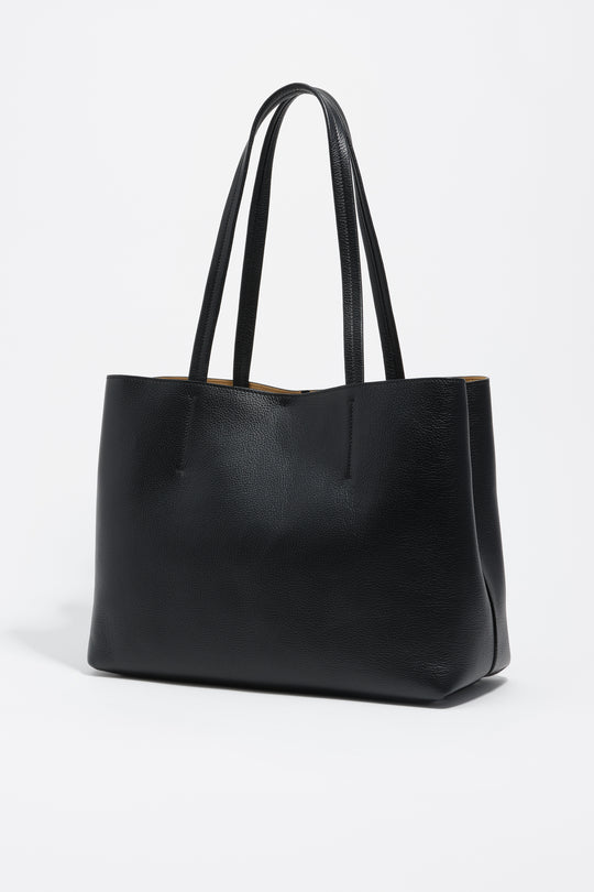 Large leather shopper bag