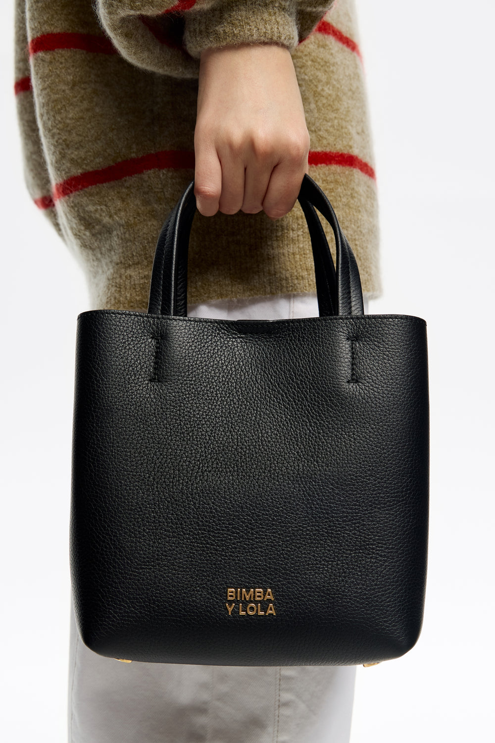 Black leather crossbody bag
