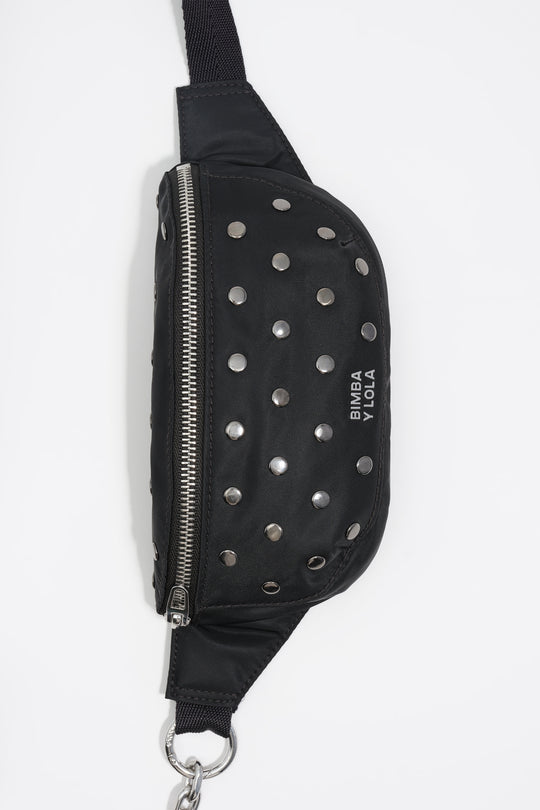 Black nylon bumbag