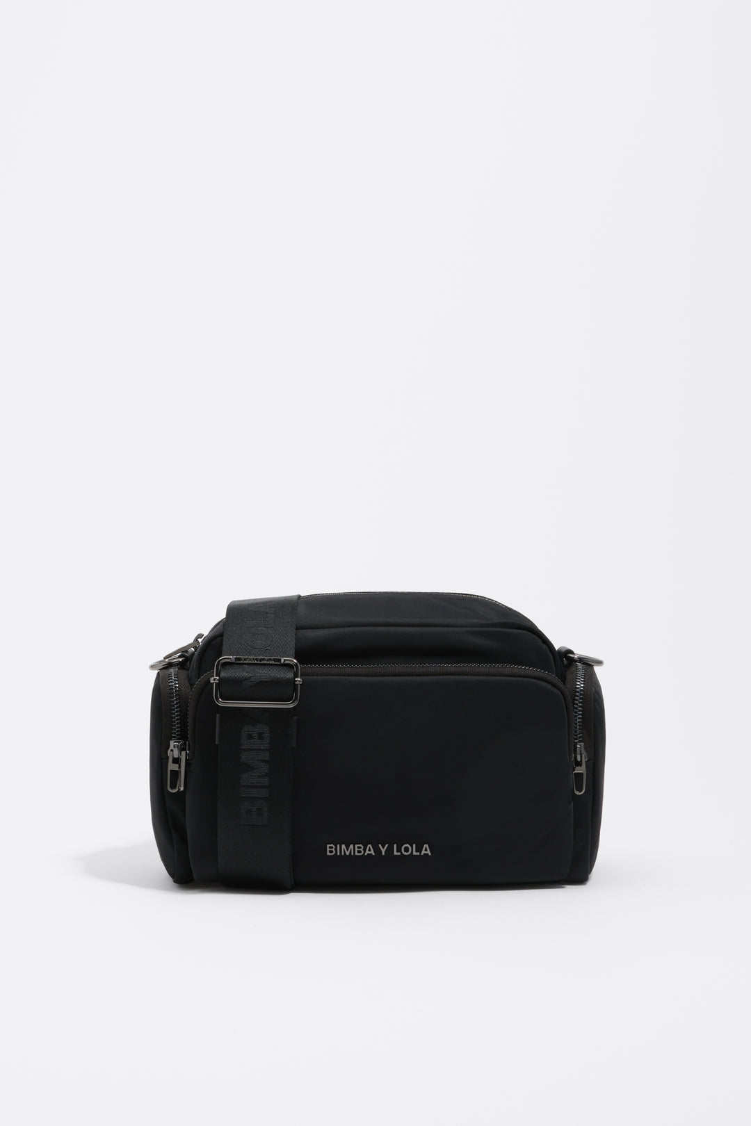 Black nylon Pocket crossbody bag