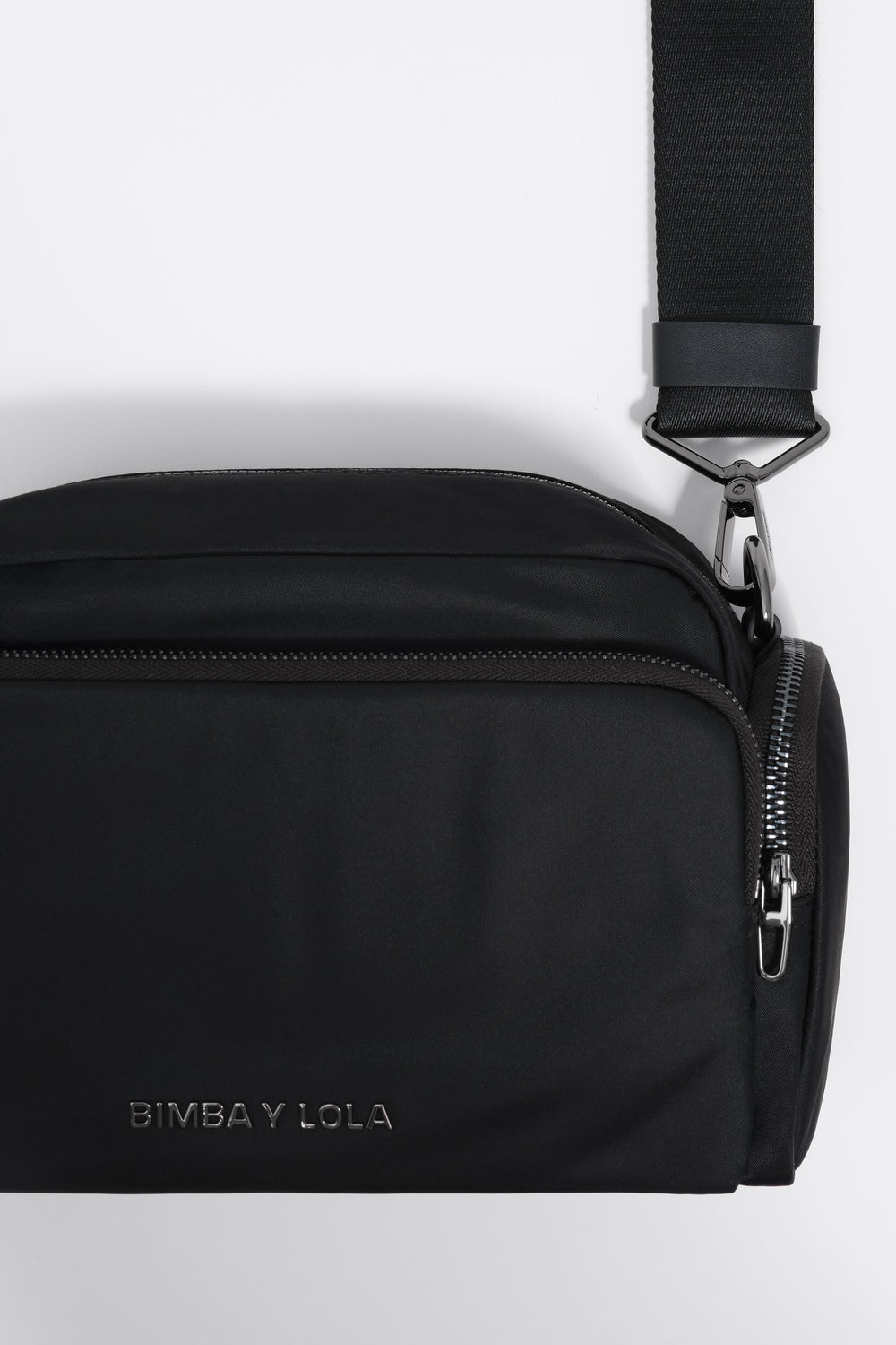 Black nylon Pocket crossbody bag