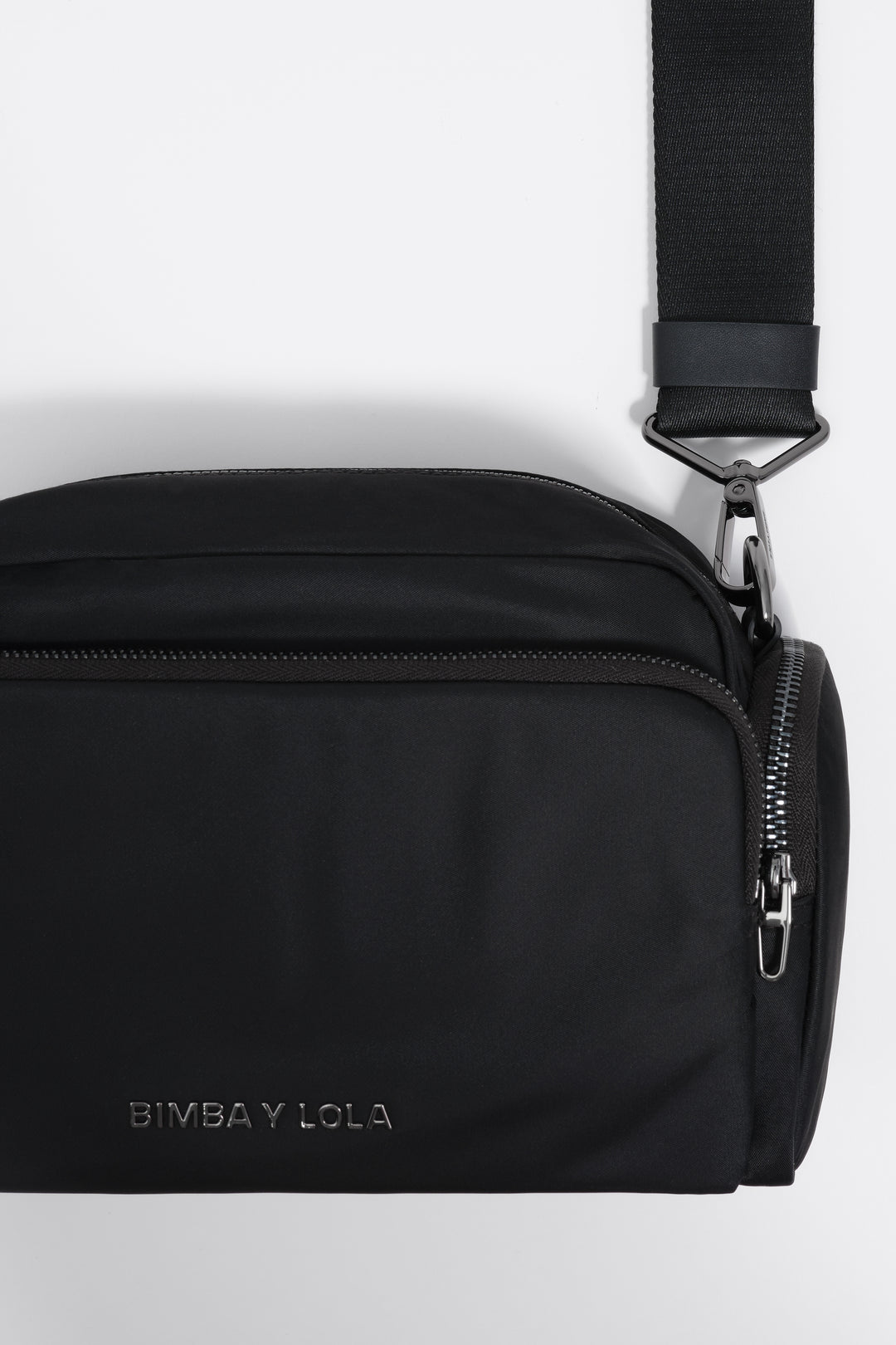 Black nylon Pocket crossbody bag