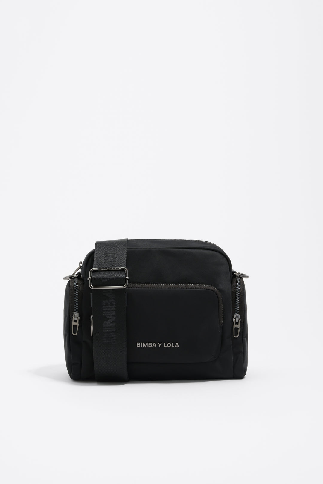 Black nylon Pocket crossbody bag