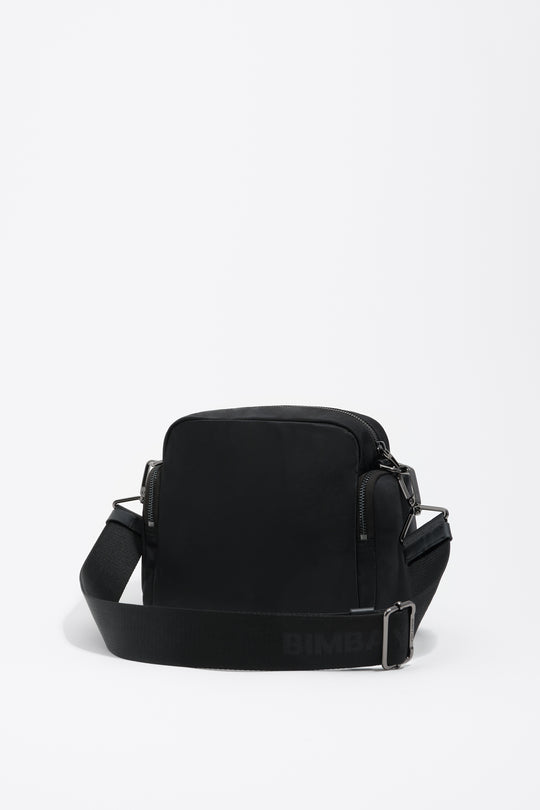 Black nylon Pocket crossbody bag