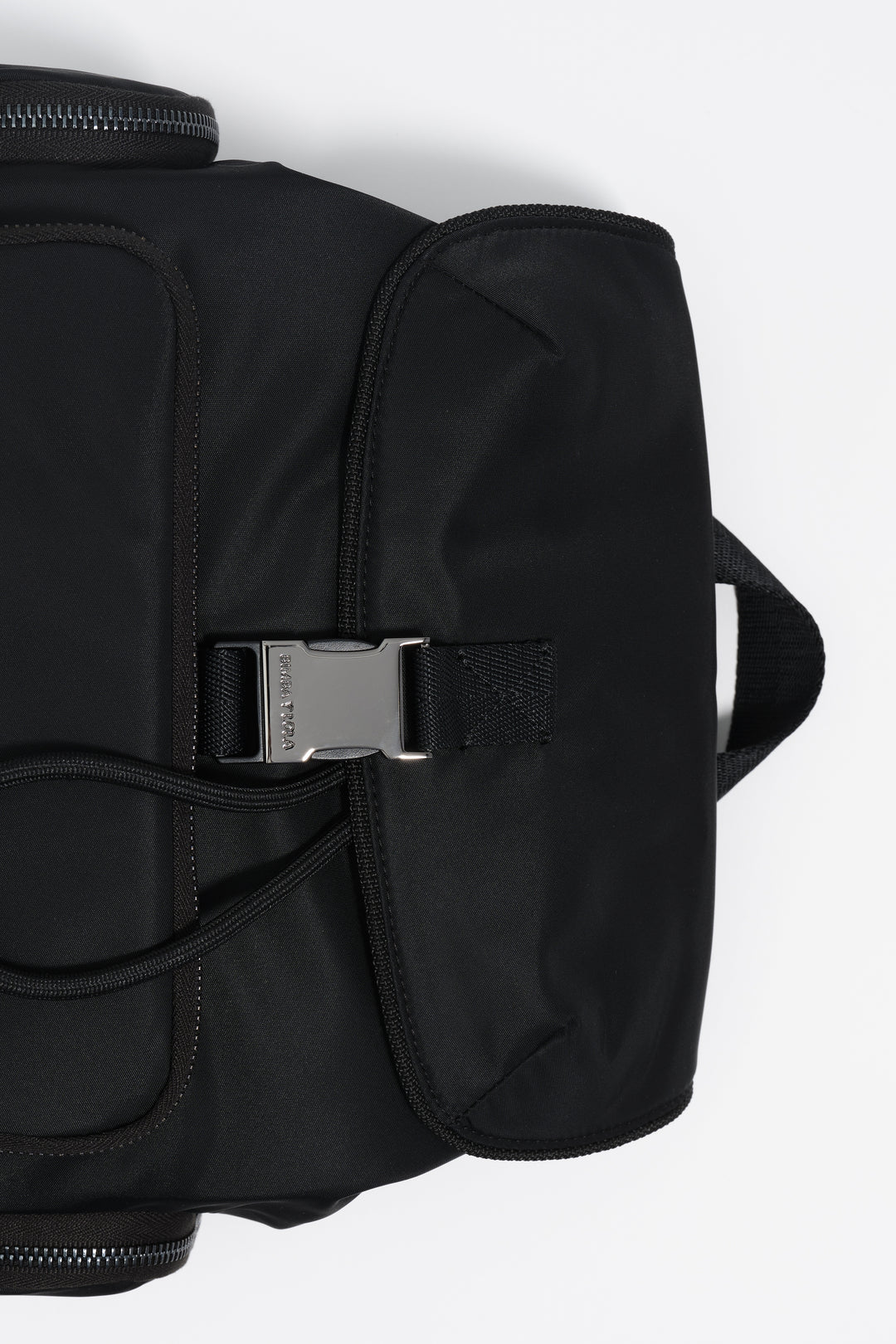 Medium black nylon Pocket backpack
