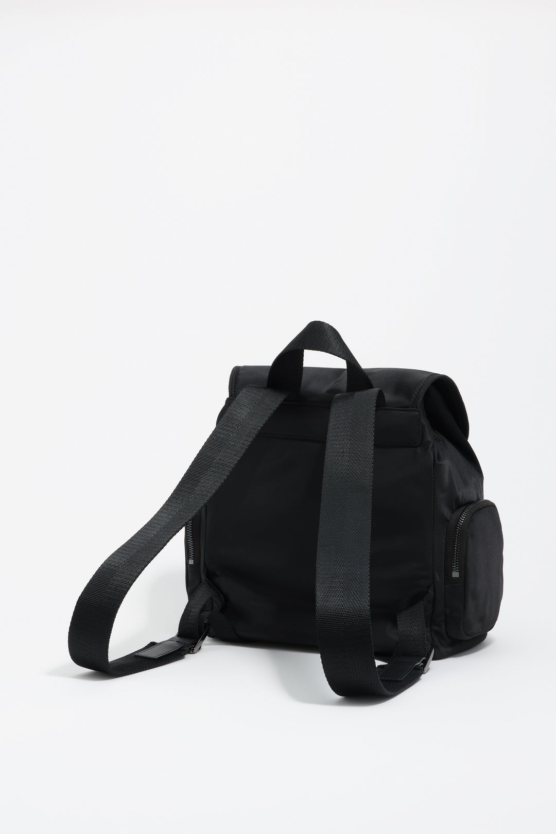 Medium black nylon Pocket backpack