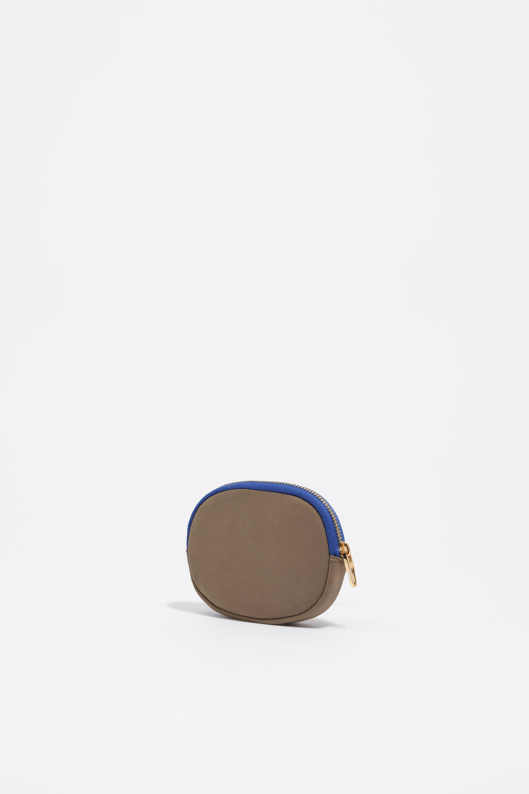 Khaki brown nylon coin purse