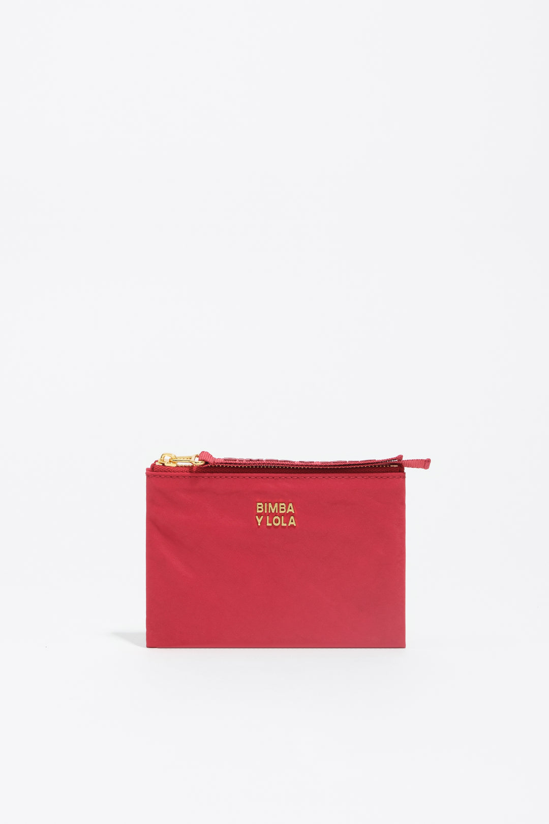 Red nylon coin purse