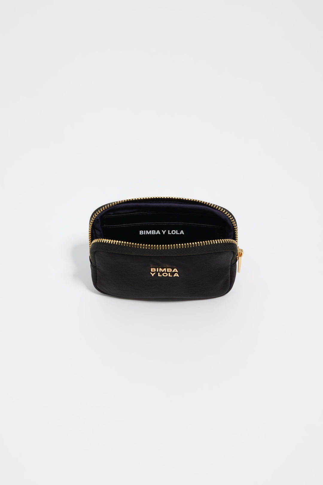 Black nylon coin purse