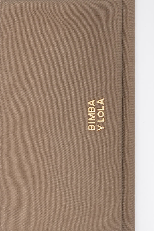 Khaki brown nylon Pocket purse