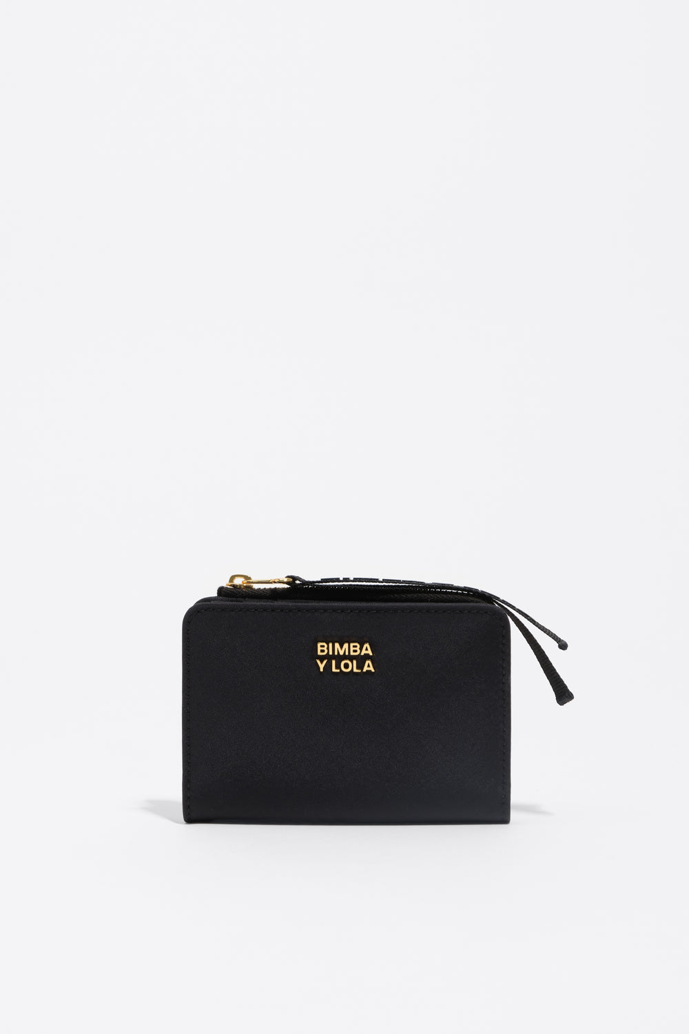 Black nylon compact purse
