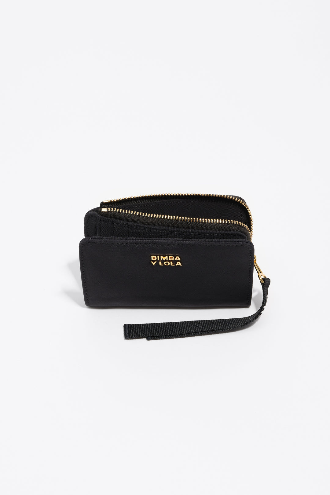 Black nylon compact purse