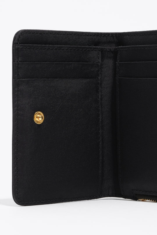 Black nylon compact purse