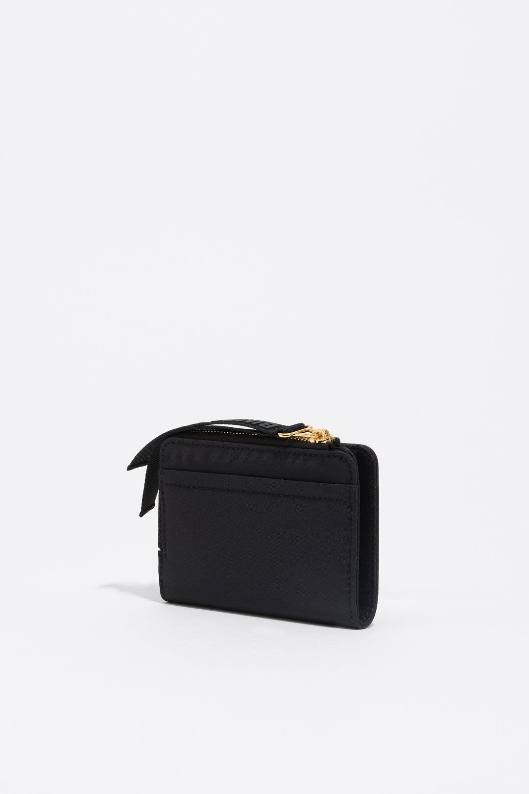 Black nylon compact purse