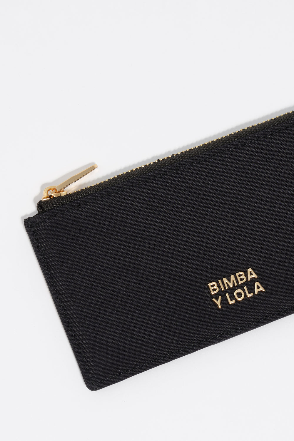 Black nylon card holder/coin purse