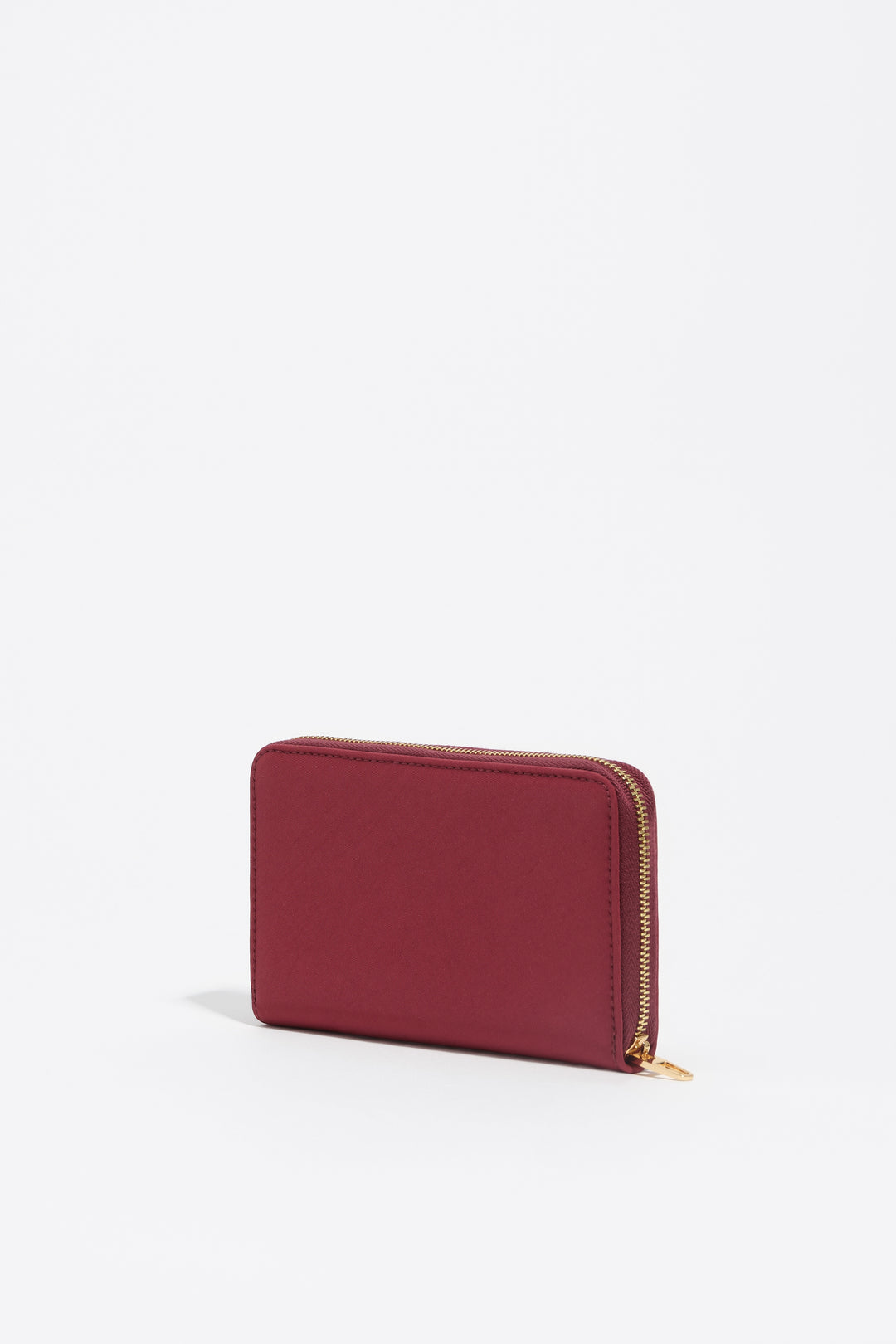 Medium burgundy nylon horizontal wallet