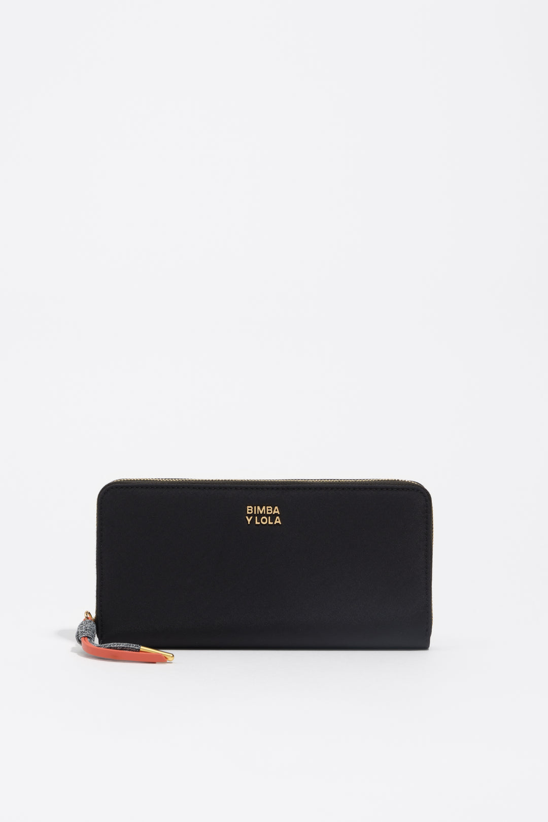 Large black nylon horizontal wallet