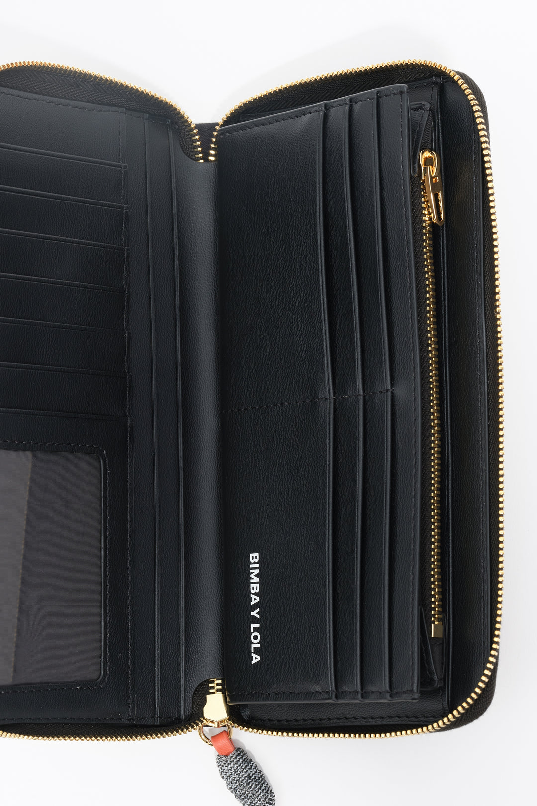 Large black nylon horizontal wallet