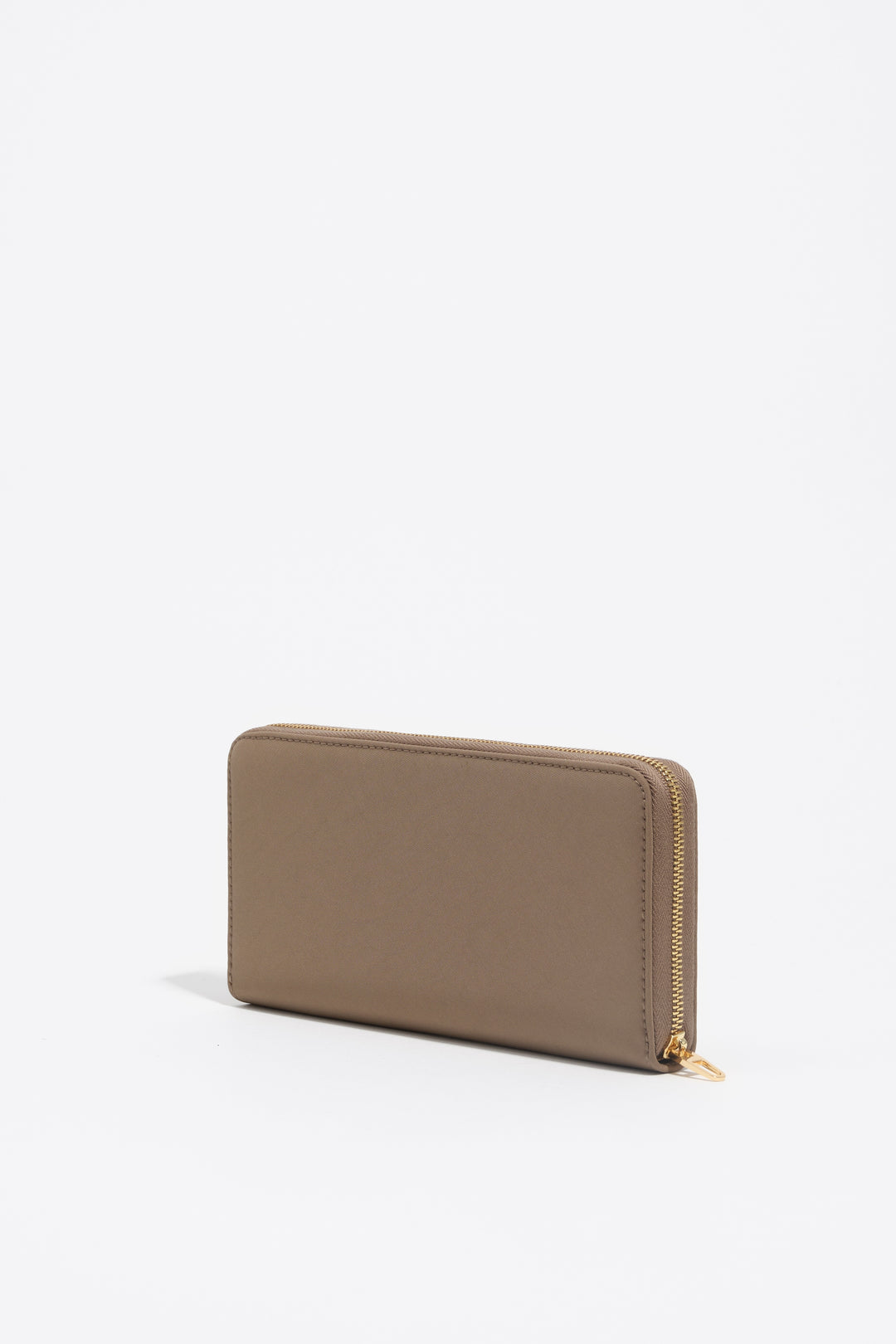 Large khaki brown nylon horizontal wallet