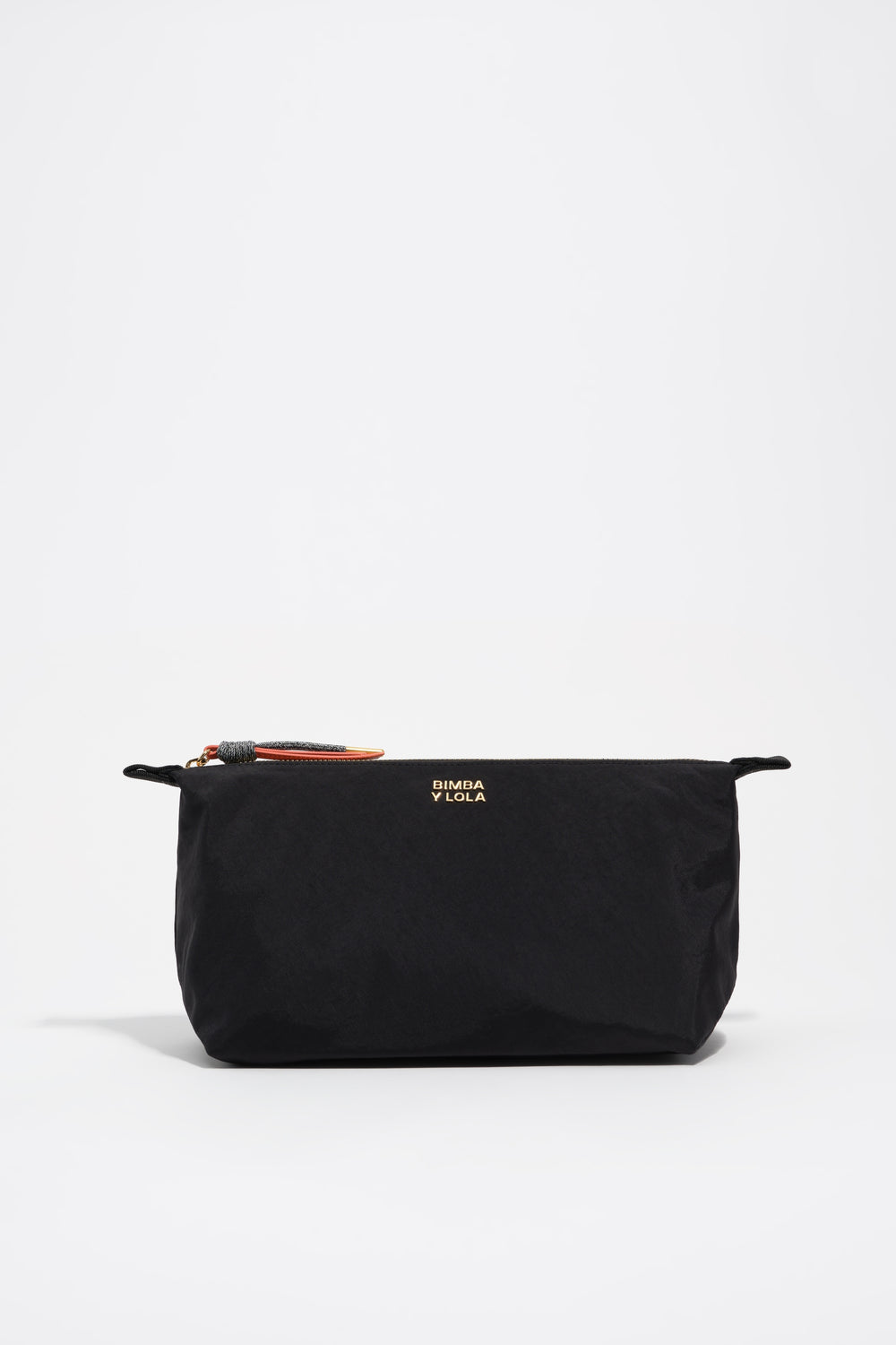Large black nylon Trapecio make-up case