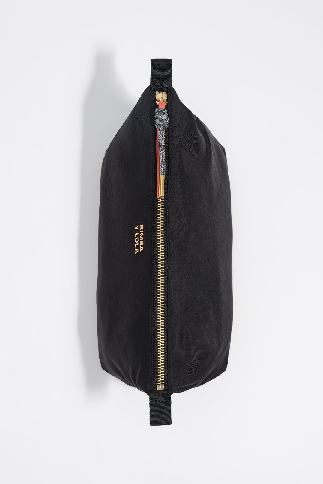 Large black nylon Trapecio make-up case