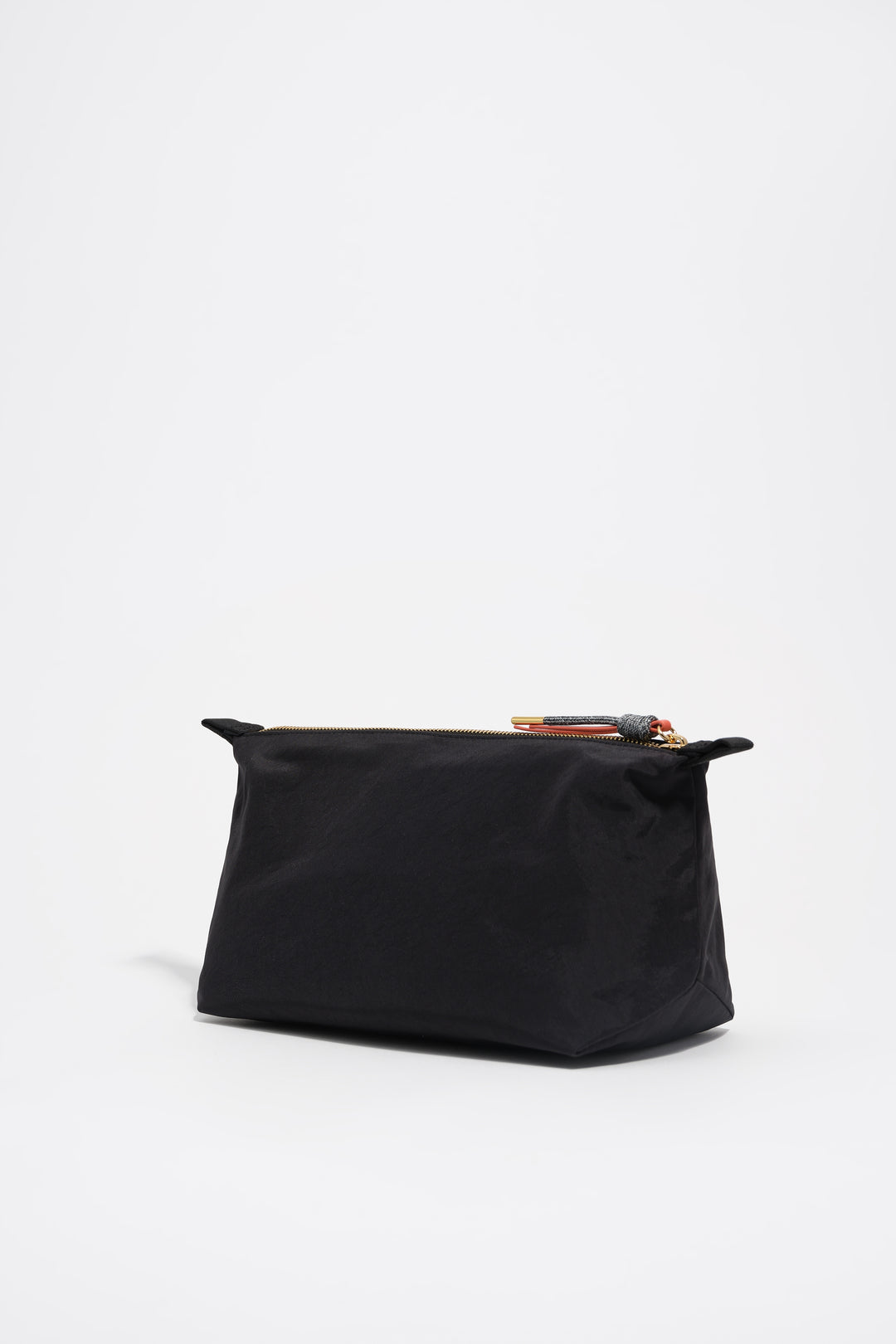 Large black nylon Trapecio make-up case