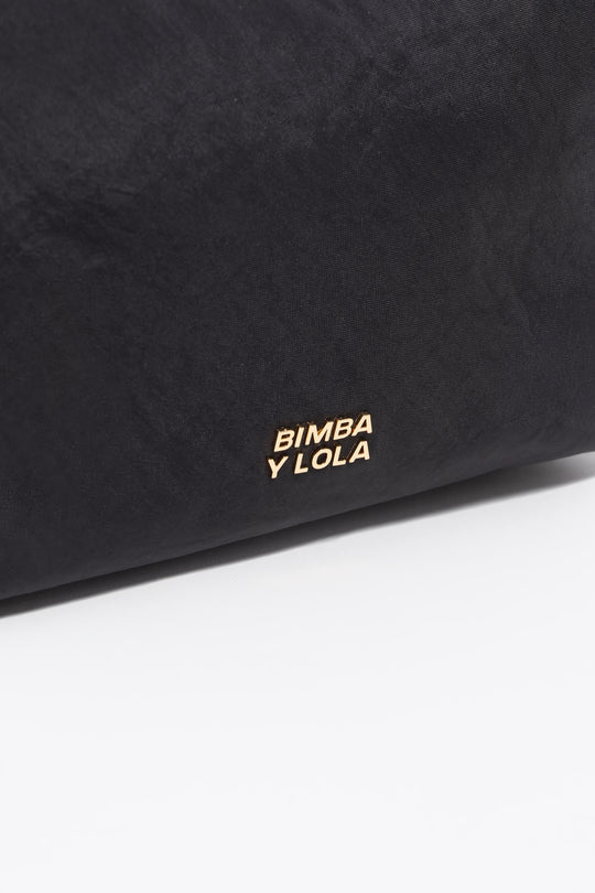 Large black nylon make-up case