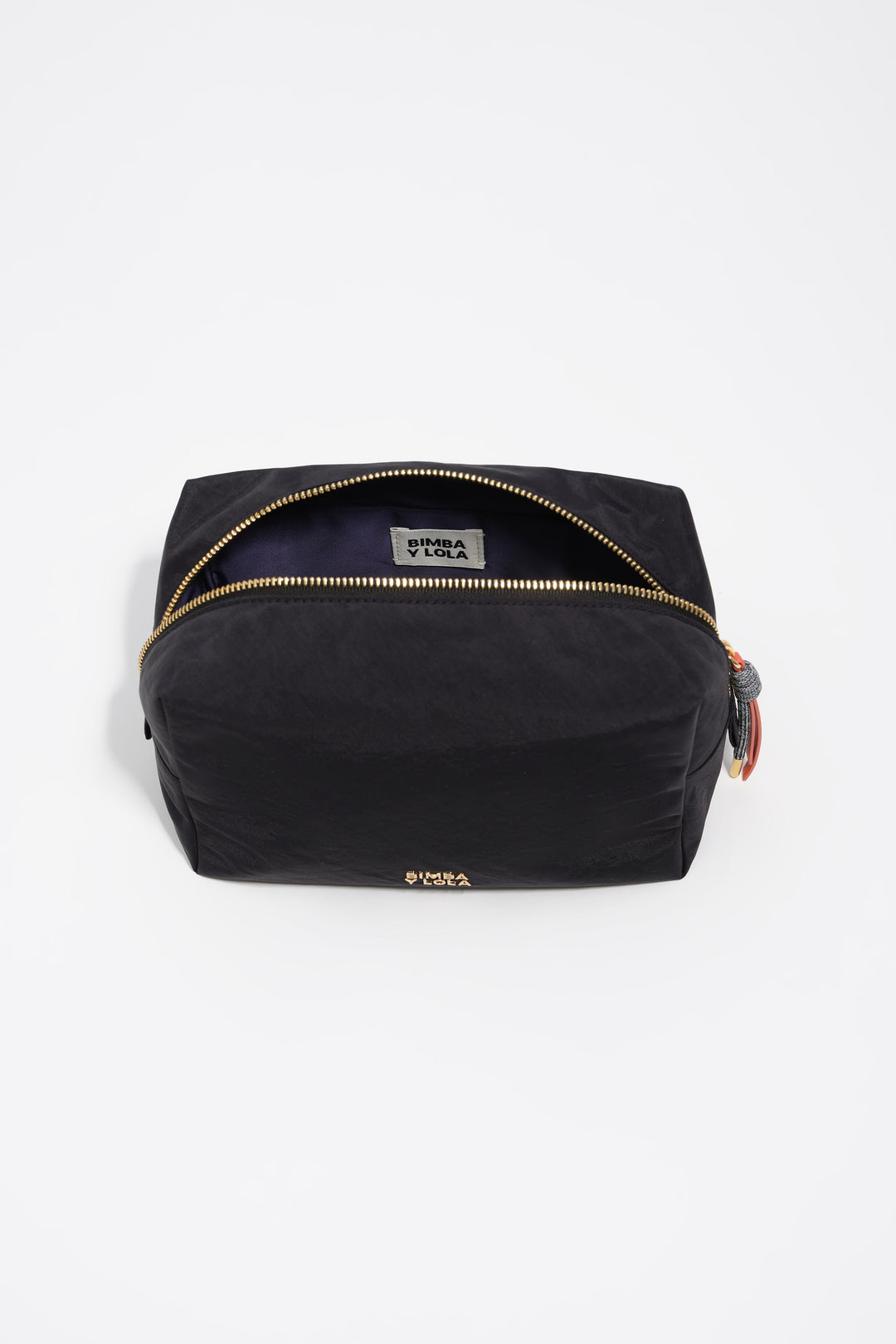 Large black nylon make-up case