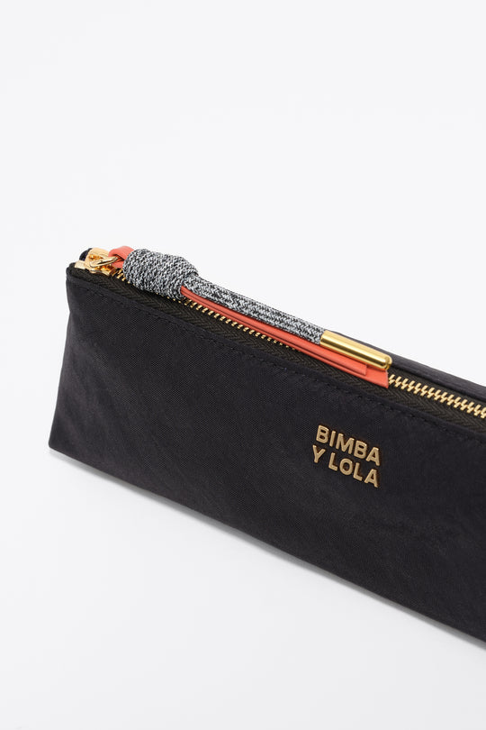 Black nylon make-up case