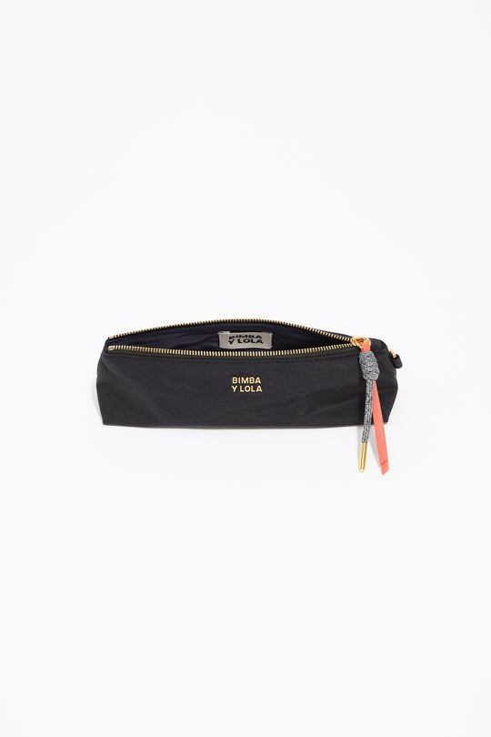 Black nylon make-up case