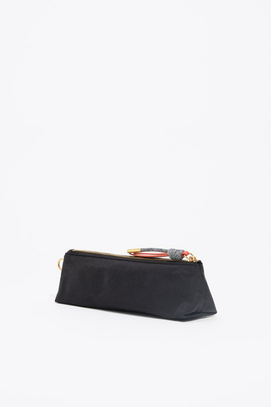 Black nylon make-up case