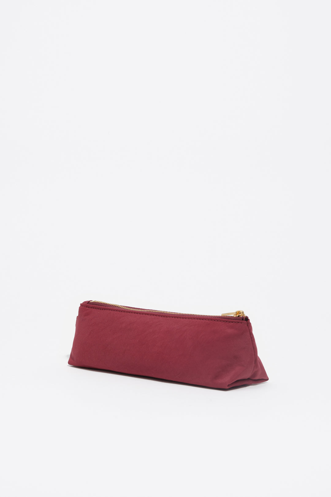 Burgundy nylon make-up case